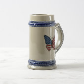 Chope À Bière Papillon USA - Numéro de drapeau 62614 (Devant droit)