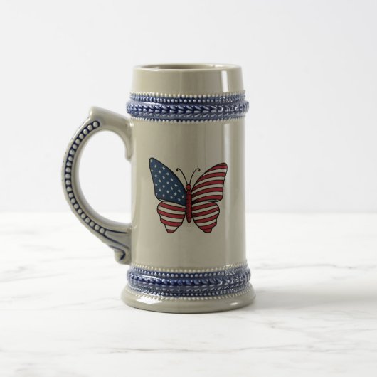 Chope À Bière Papillon USA - Numéro de drapeau 62614 (Gauche)
