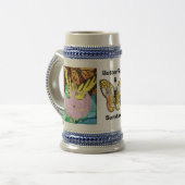 Chope À Bière Papillons et soleil (Devant gauche)