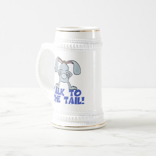 Chope À Bière Parlez au lapin lapin de queue (Devant gauche)