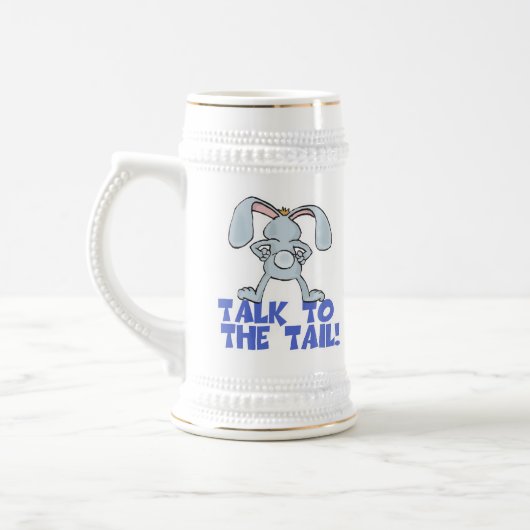 Chope À Bière Parlez au lapin lapin de queue (Gauche)