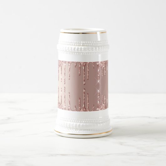 Chope À Bière Parties scintillant rose or Blush Drives étincelan (Centre)