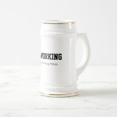 Chope À Bière pas de travail pendant les heures de boisson drôle (Devant droit)