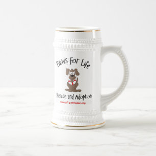 Chope À Bière Pattes pour le stein de la vie