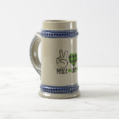 Chope À Bière Peace Love Irish-60682 (Devant gauche)