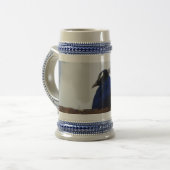 Chope À Bière Peacock Grey /Blue 22 oz Stein (Devant gauche)