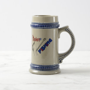 Chope À Bière Pêche Amusante Accrochée À La Pêche