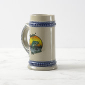 Chope À Bière Pêche Grosse Bouche Chemises de pêche (Devant gauche)