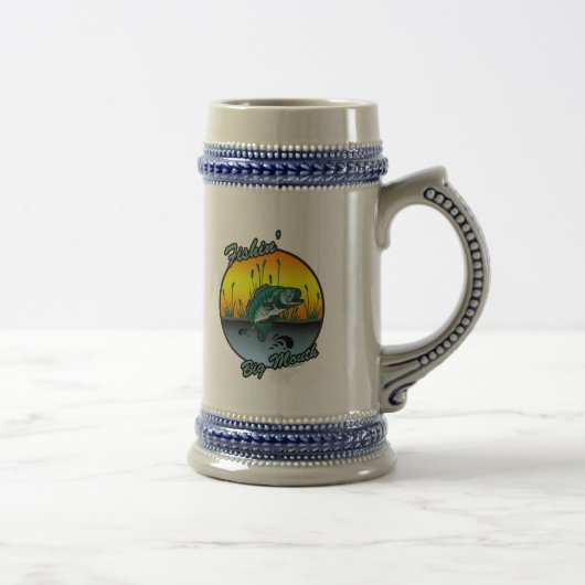 Chope À Bière Pêche Grosse Bouche Chemises de pêche (Droite)