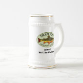 Chope À Bière Pêche humoristique (Devant droit)