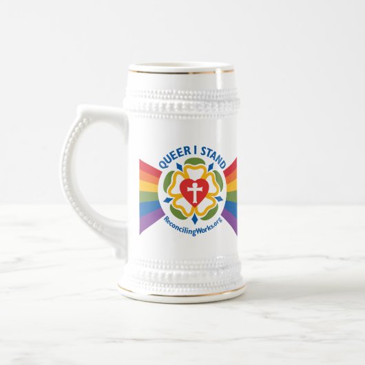 Chope À Bière "Pédé je tiens" le stein (Gauche)