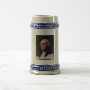 Chope À Bière Peinture du président américain George Washington
