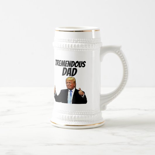 CHOPE À BIÈRE PÈRE BEER STEIN, FUNNY DONALD TRUMP (Droite)