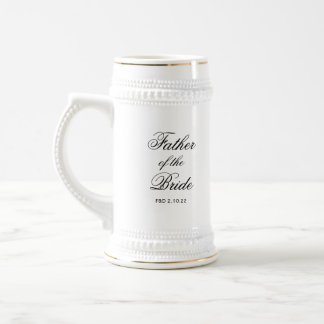Chope À Bière Père classique de la mariée Bière Stein