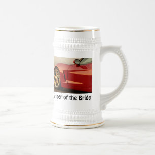 Chope À Bière Père de la Corvette de mariée
