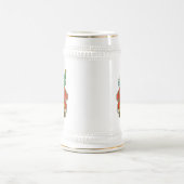 Chope À Bière Père Noël vue de devant Joyeux Noël (Centre)