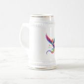 Chope À Bière Personalized Rainbow Phoenix Name Birthdate Gift (Devant gauche)