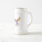 Chope À Bière Personalized Rainbow Phoenix Name Birthdate Gift (Devant droit)