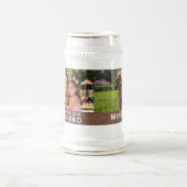 Chope À Bière Personalized with 2 Photos and Text (Centre)