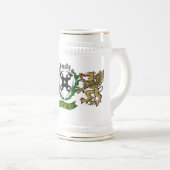 Chope À Bière Personnalisé Conolly/O'Conolly Irish Shield (Devant droit)