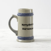 Chope À Bière Personnalisé Joyeux Noël Mr & Mrs Nutcracker (Gauche)