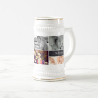 Personnalisé, Photo collage Beer Stein