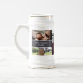 Chope À Bière Personnalisé, Photo collage Beer Stein (Gauche)