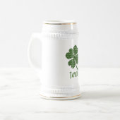 Chope À Bière Personnaliser de trèfle à quatre feuilles (Devant gauche)