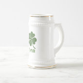 Chope À Bière Personnaliser de trèfle à quatre feuilles (Devant droit)