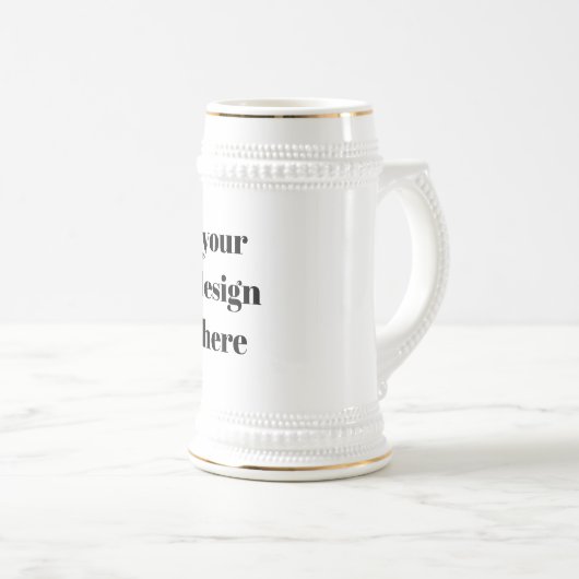 Chope À Bière Personnaliser ou Customiser (Devant droit)