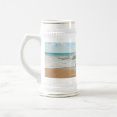 Chope À Bière Personnaliser votre photo Bière Stein avec texte (Gauche)