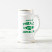 Chope À Bière Personnalisez l'équipe potable irlandaise MVP (Devant droit)