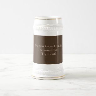 Chope À Bière Personnalisez votre propre
