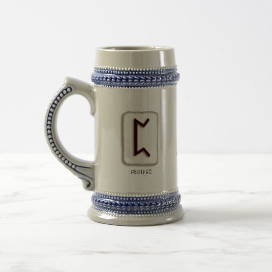 Chope À Bière Perthro RuneStone Stein (Gauche)