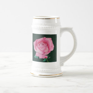 Chope À Bière Pétales roses Stein