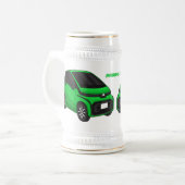 Chope À Bière Petite voiture verte de taille micro (Devant gauche)