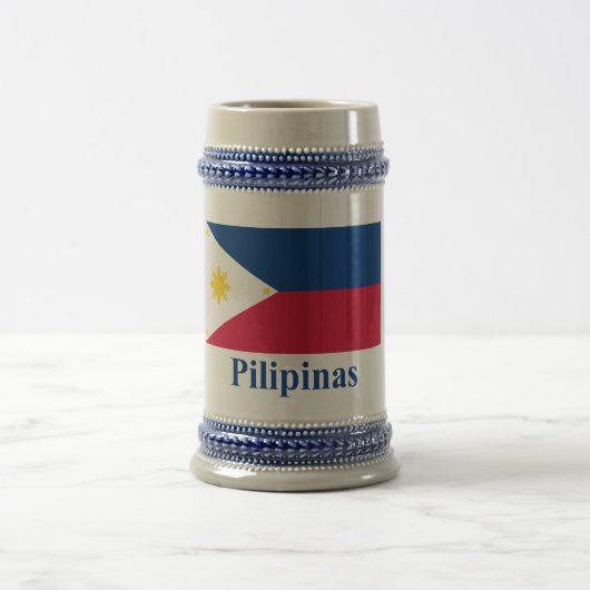 Chope À Bière Philippines diminuent avec le nom dans le (Centre)