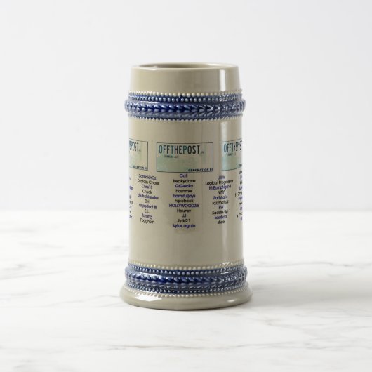 Chope À Bière Pièce d'OTP pour la conception des textes (Centre)