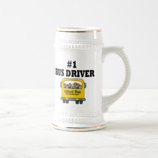 Chope À Bière Pilote de bus numéro un