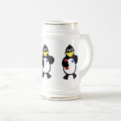 Chope À Bière Pingouin de dessin (Devant droit)