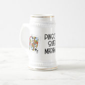 Chope à bière Pinochle Queen (Devant gauche)