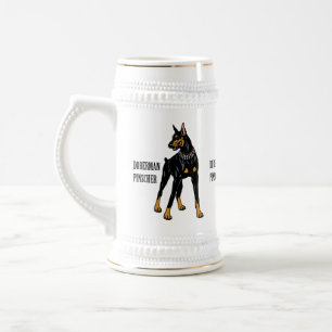 Chope À Bière pinscher de dobermann
