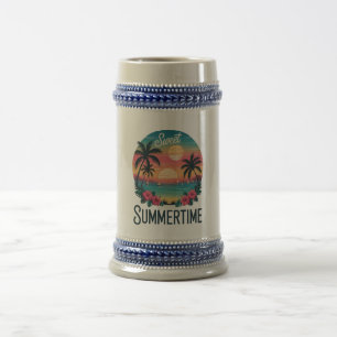 Chope À Bière Plage de voyage d'été