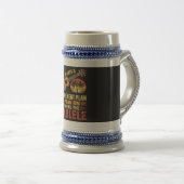 Chope À Bière Plan de retraite Ukulele Drôle (Devant droit)