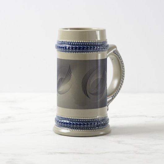 Chope À Bière Plumes de poule (Devant droit)
