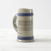 Chope À Bière Poème arabe (Devant gauche)
