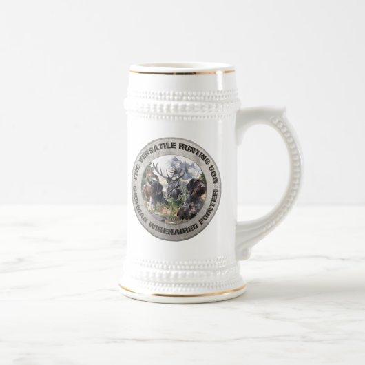 Chope À Bière Pointer à poil dur allemand (Droite)