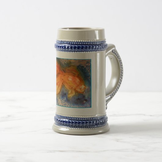 Chope À Bière Poisson rouge ! Bière Stein ! (Devant droit)
