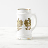 Chope À Bière Pologne (Armoiries) Cimier doré (Devant droit)