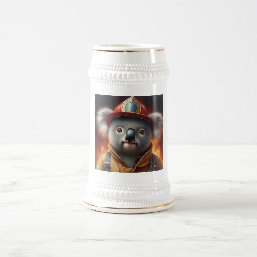 Chope À Bière Pompier Koala (Centre)